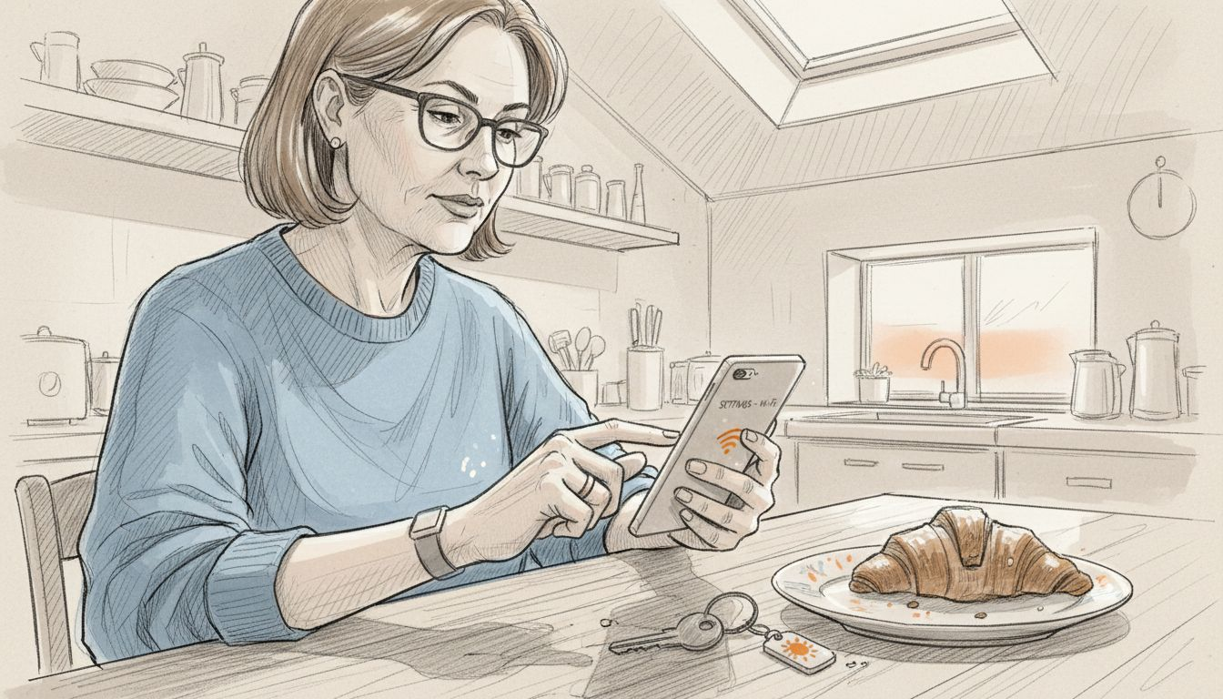 Person setting up eSIM on smartphone