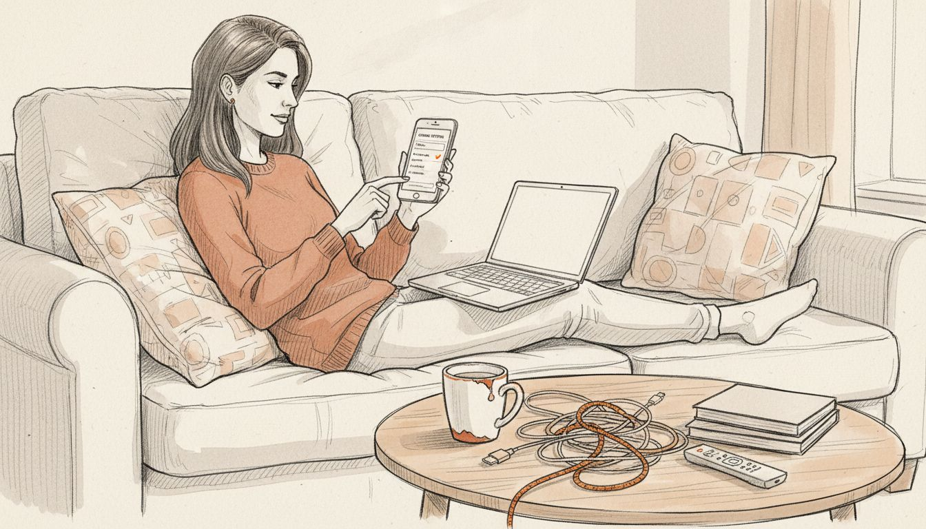 User toggling eSIM profiles on phone