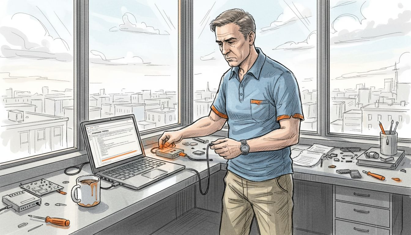 Technician provisioning eSIM for IoT device