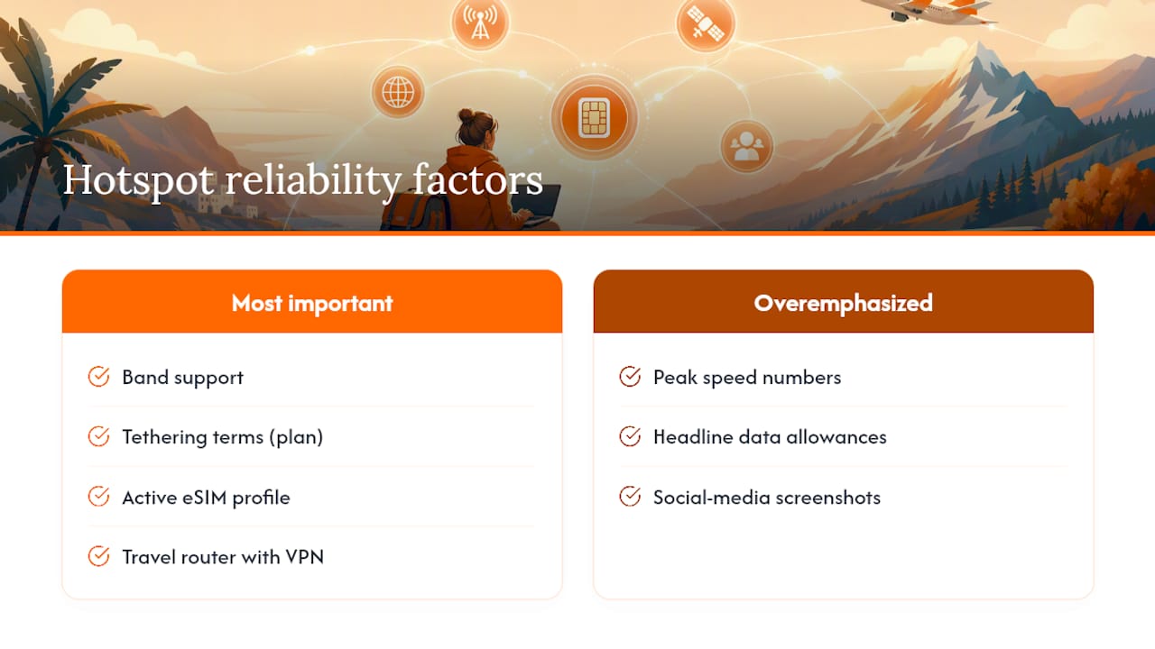 Diagram comparing hotspot performance factors