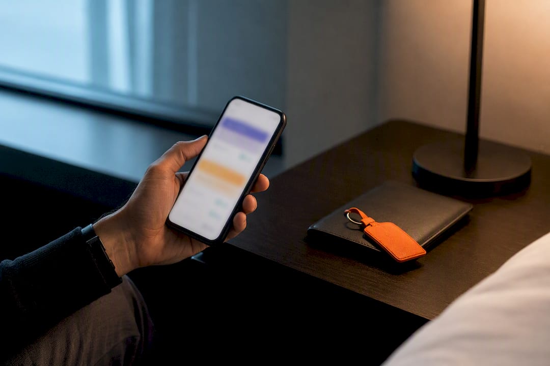 Traveler comparing international data plans