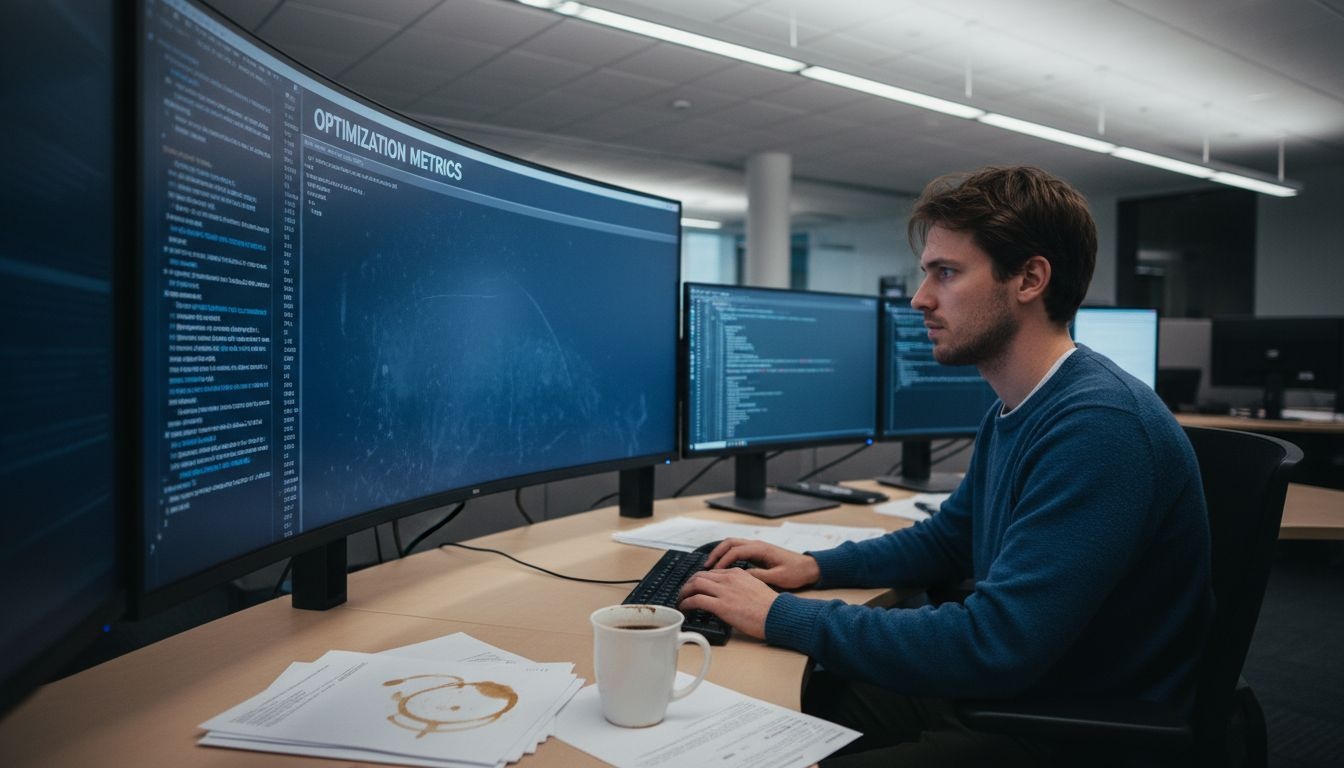 Data scientist implements AI optimization metrics