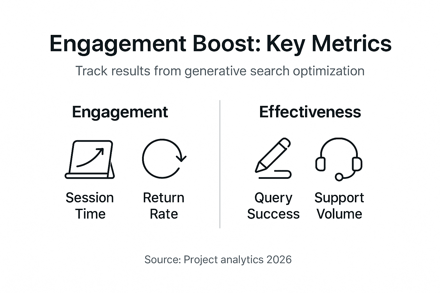 Infographic with engagement and effectiveness metrics