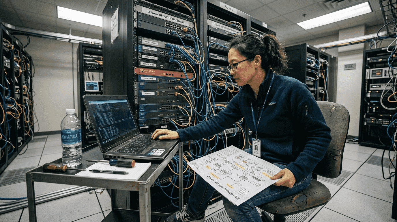 Systems administrator with legacy security hardware