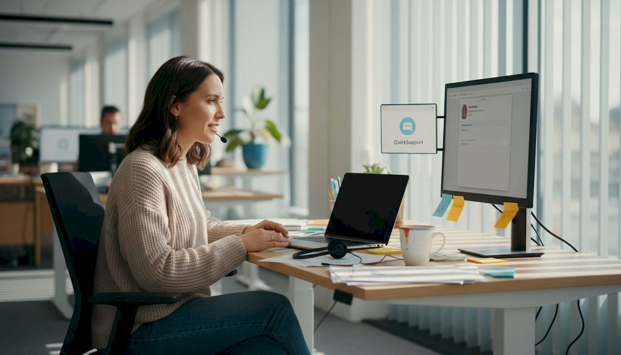 Customer support agent using AI tool