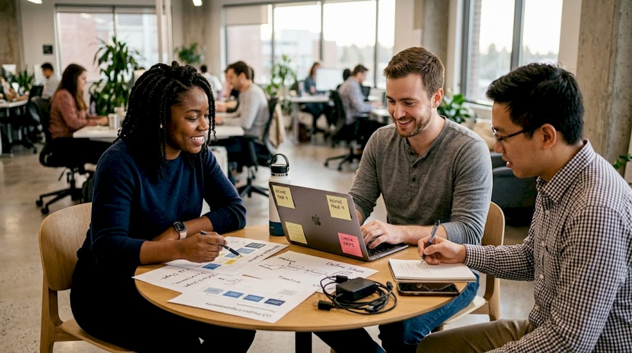 Coworkers choosing first AI use cases