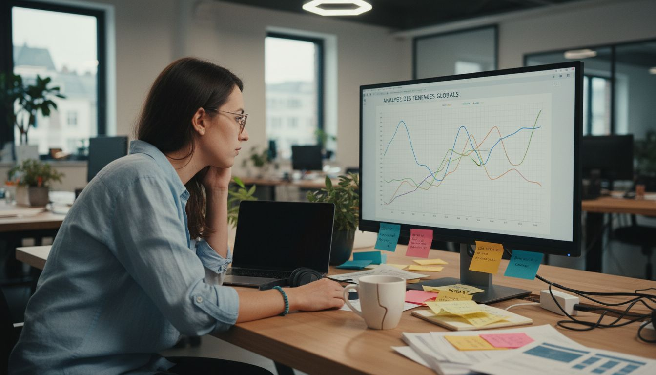 Spécialiste analysant l’influence du contenu sur le référencement naturel