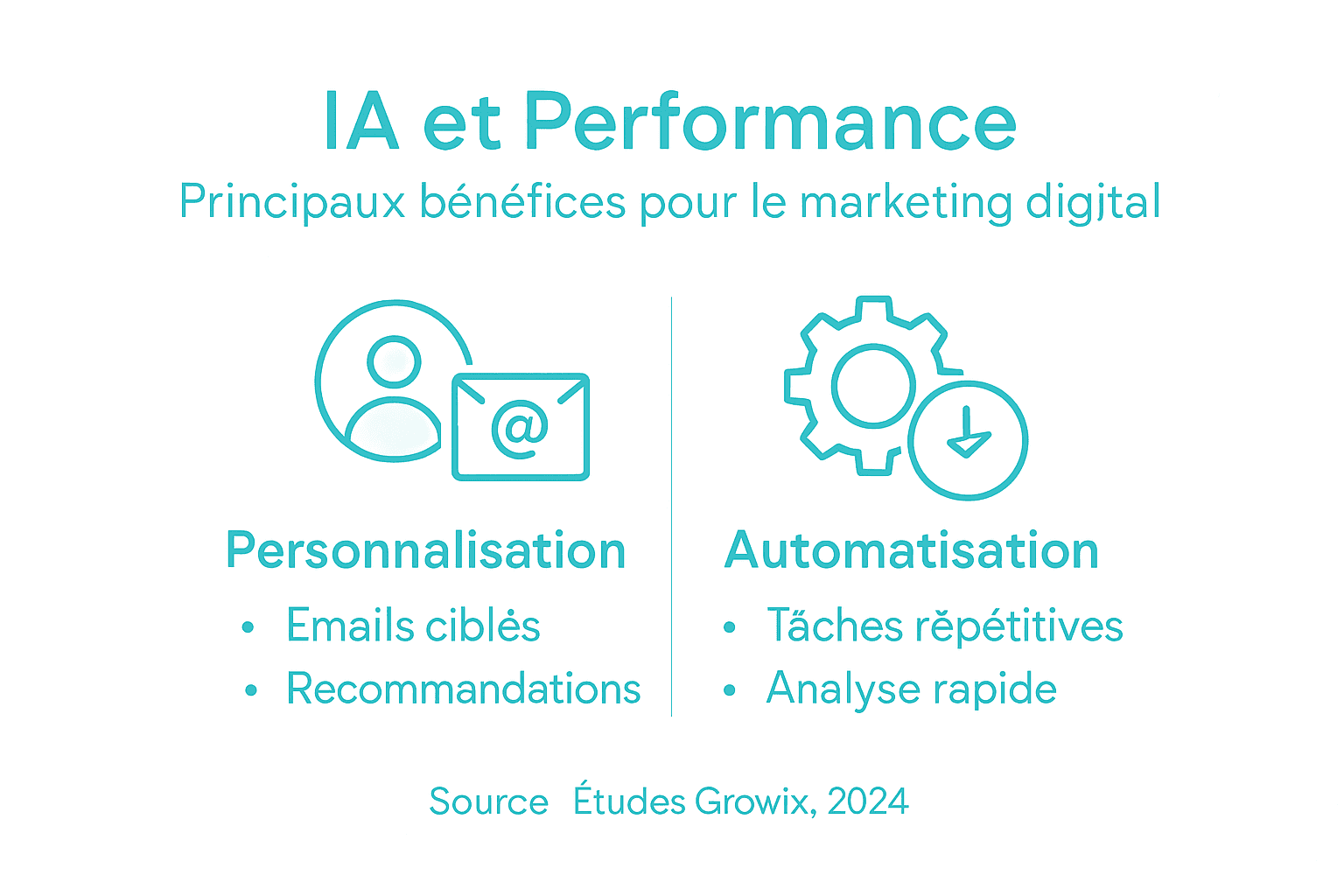 Infographie : comment l’intelligence artificielle révolutionne le marketing digital