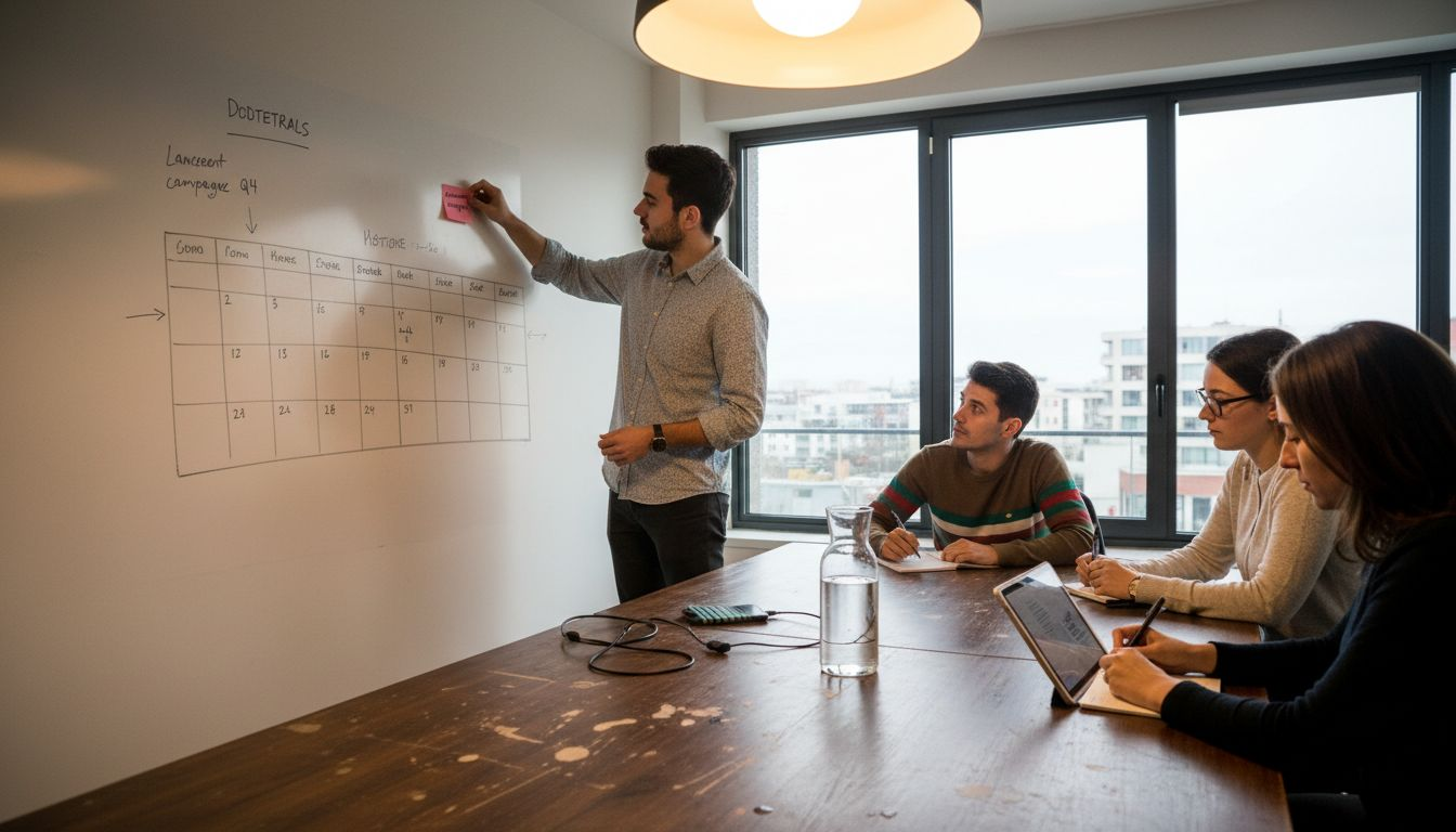 Responsable éditorial en charge de la planification du calendrier de contenus