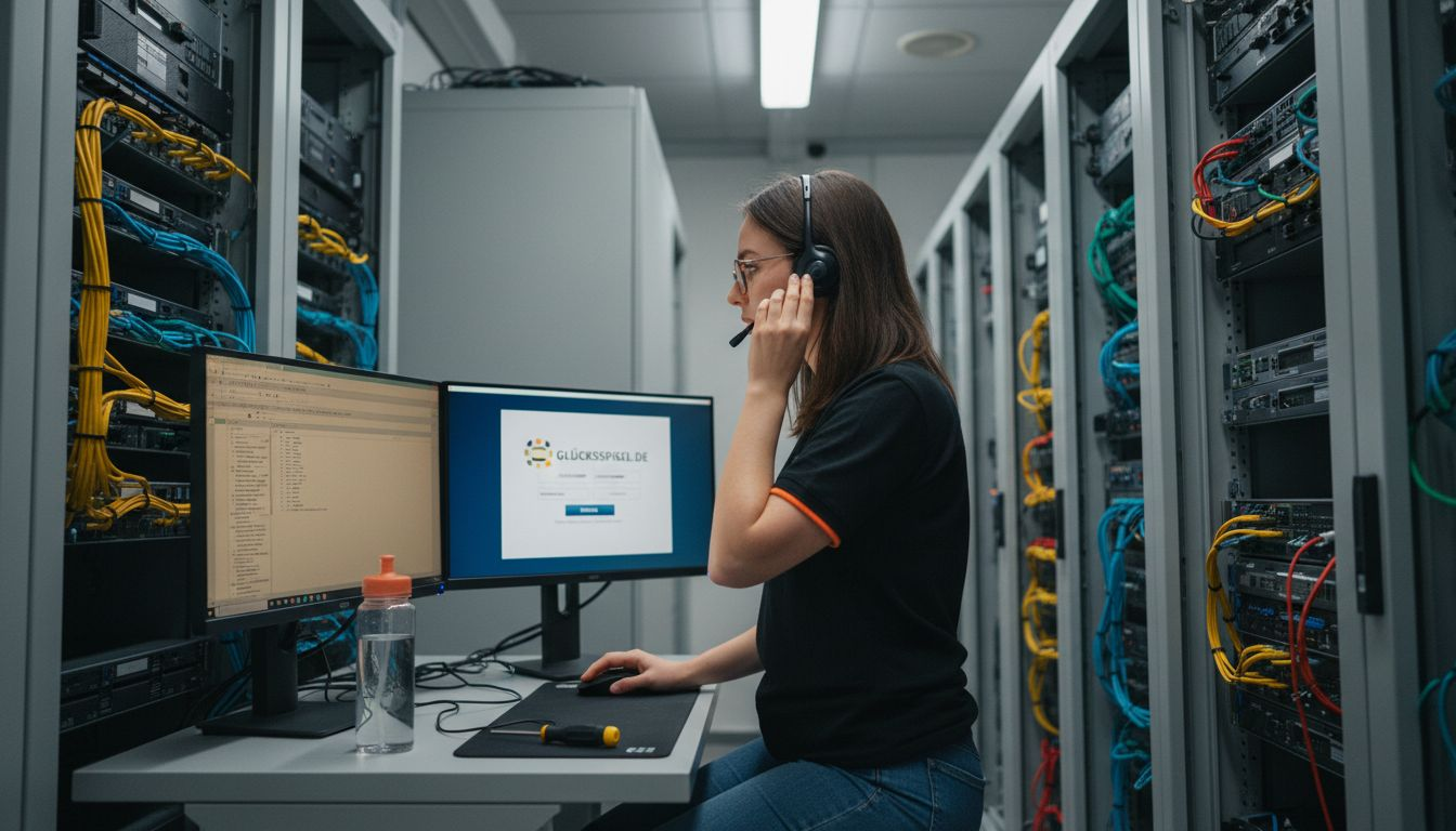 Ein IT-Spezialist überwacht die Sicherheitsprotokolle eines several Casinos, um verdächtige Aktivitäten frühzeitig zu erkennen.