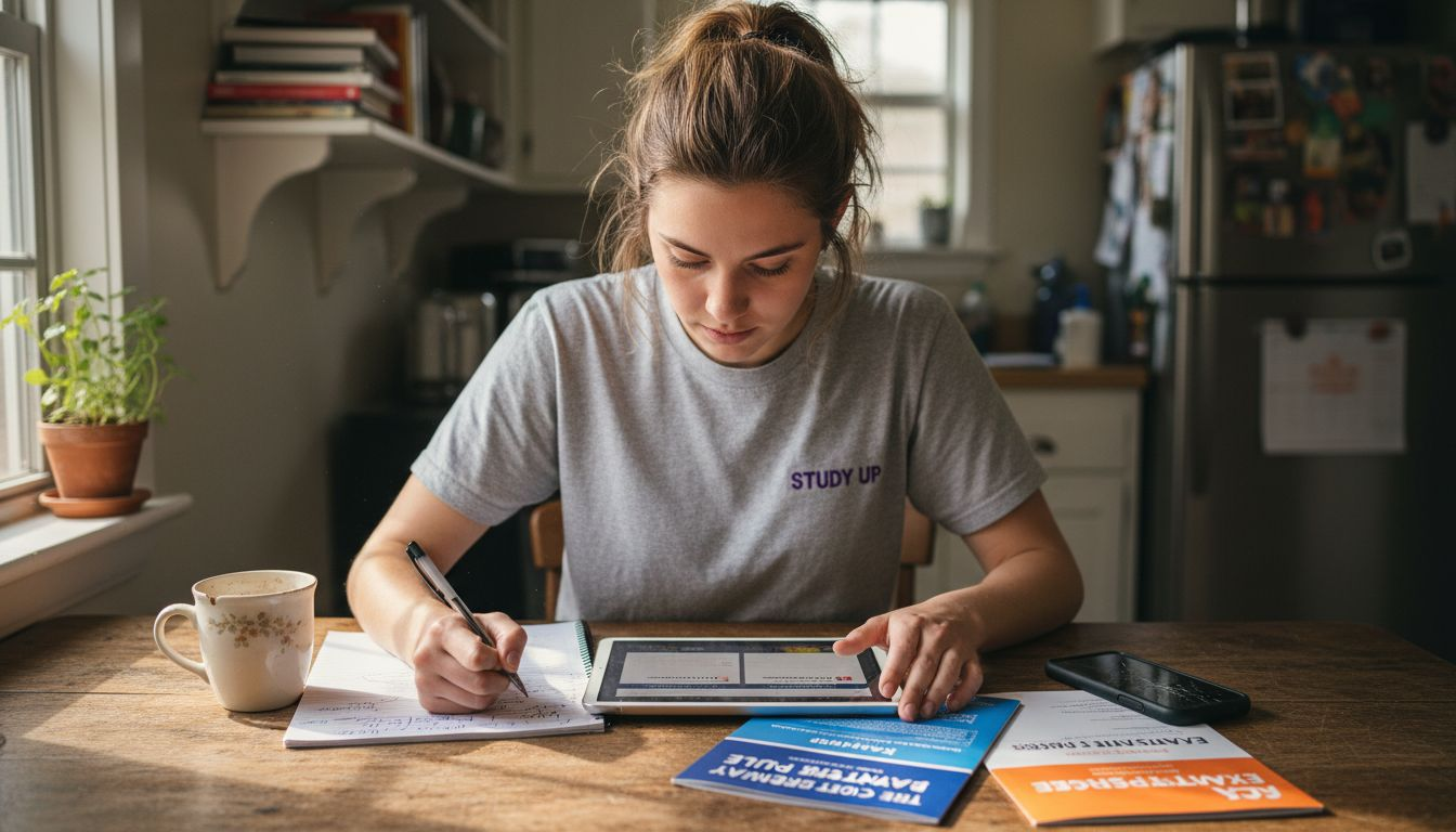 Student comparing MCAT practice providers