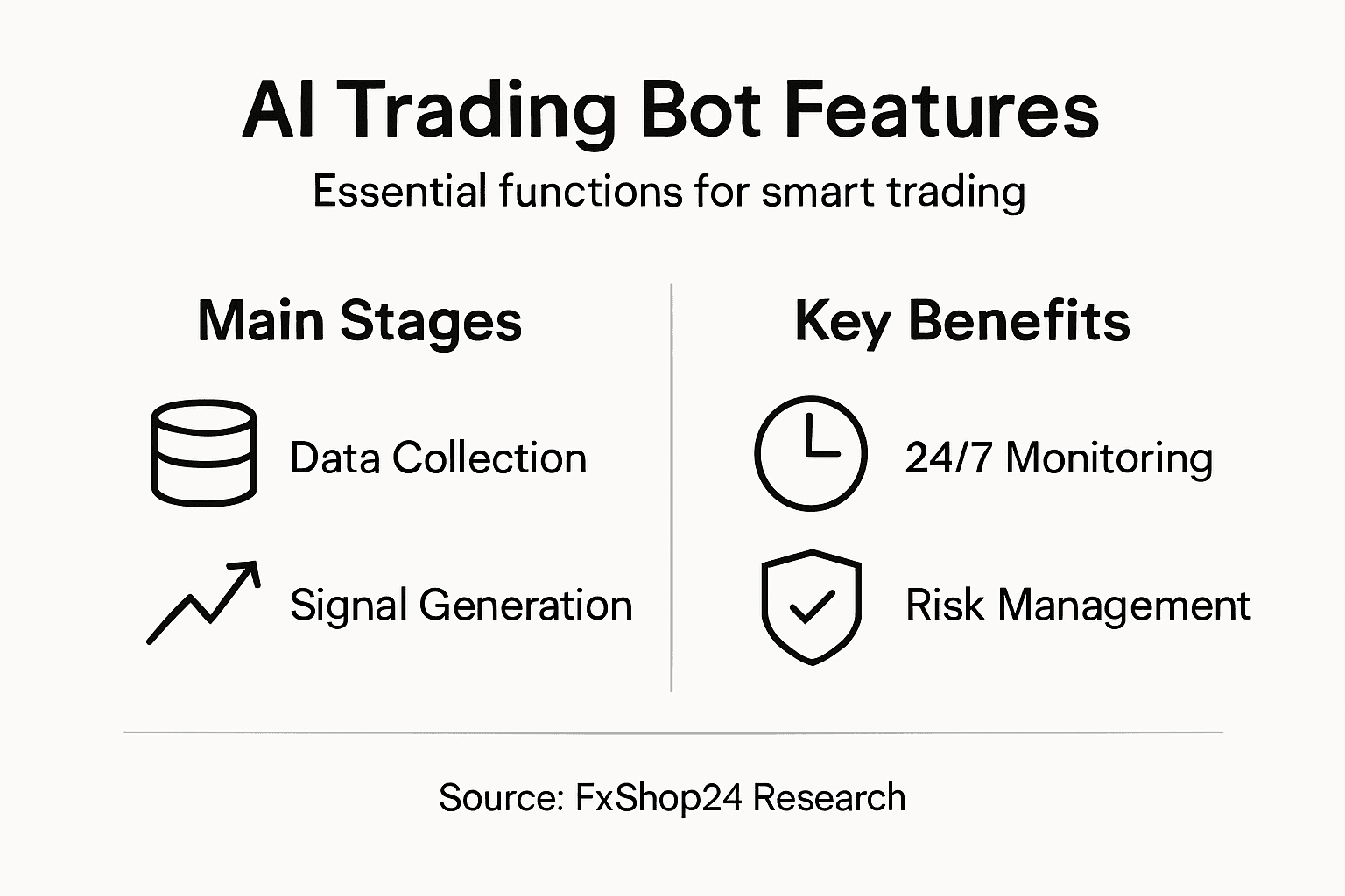 Infographic of AI bot features and benefits