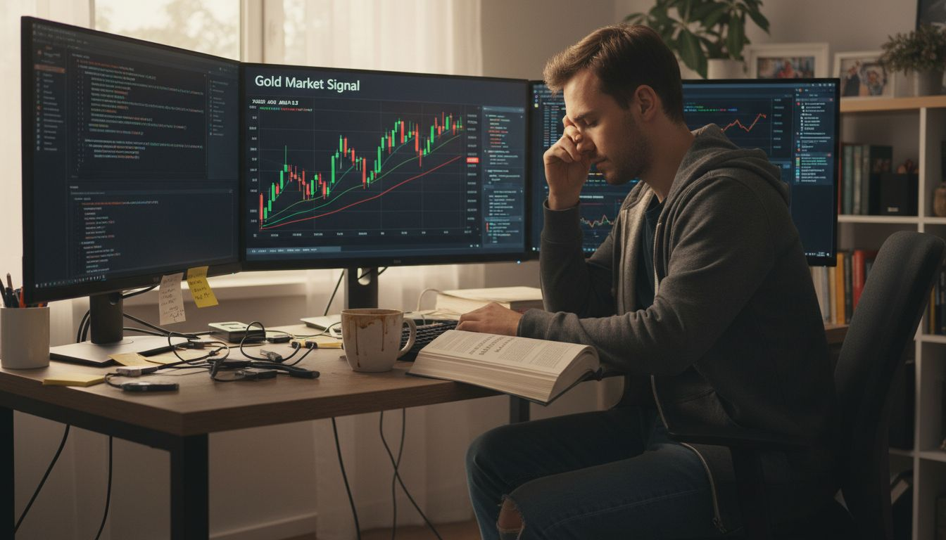 Developer coding forex and gold strategy