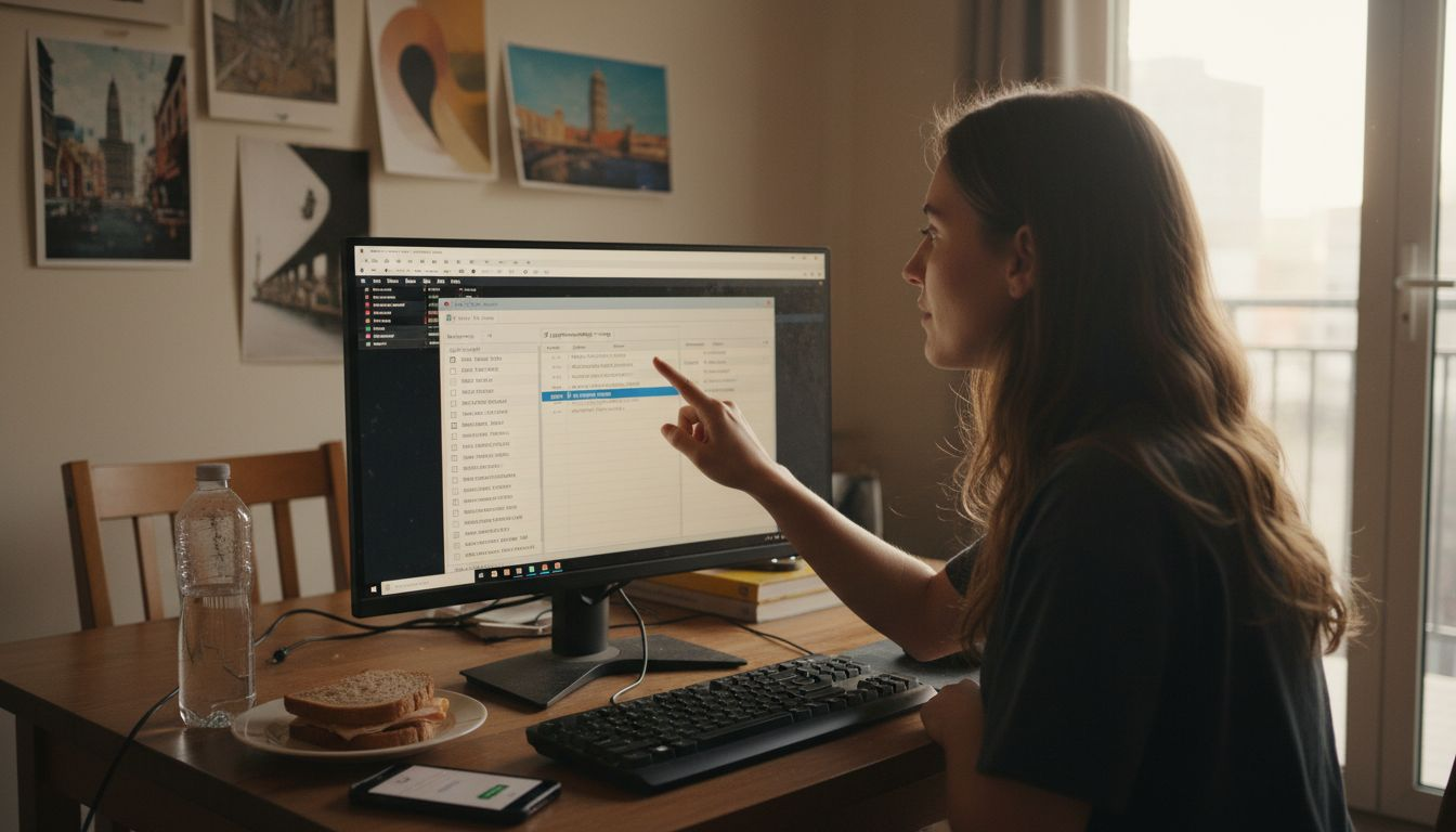Woman enabling automated trading settings in MetaTrader