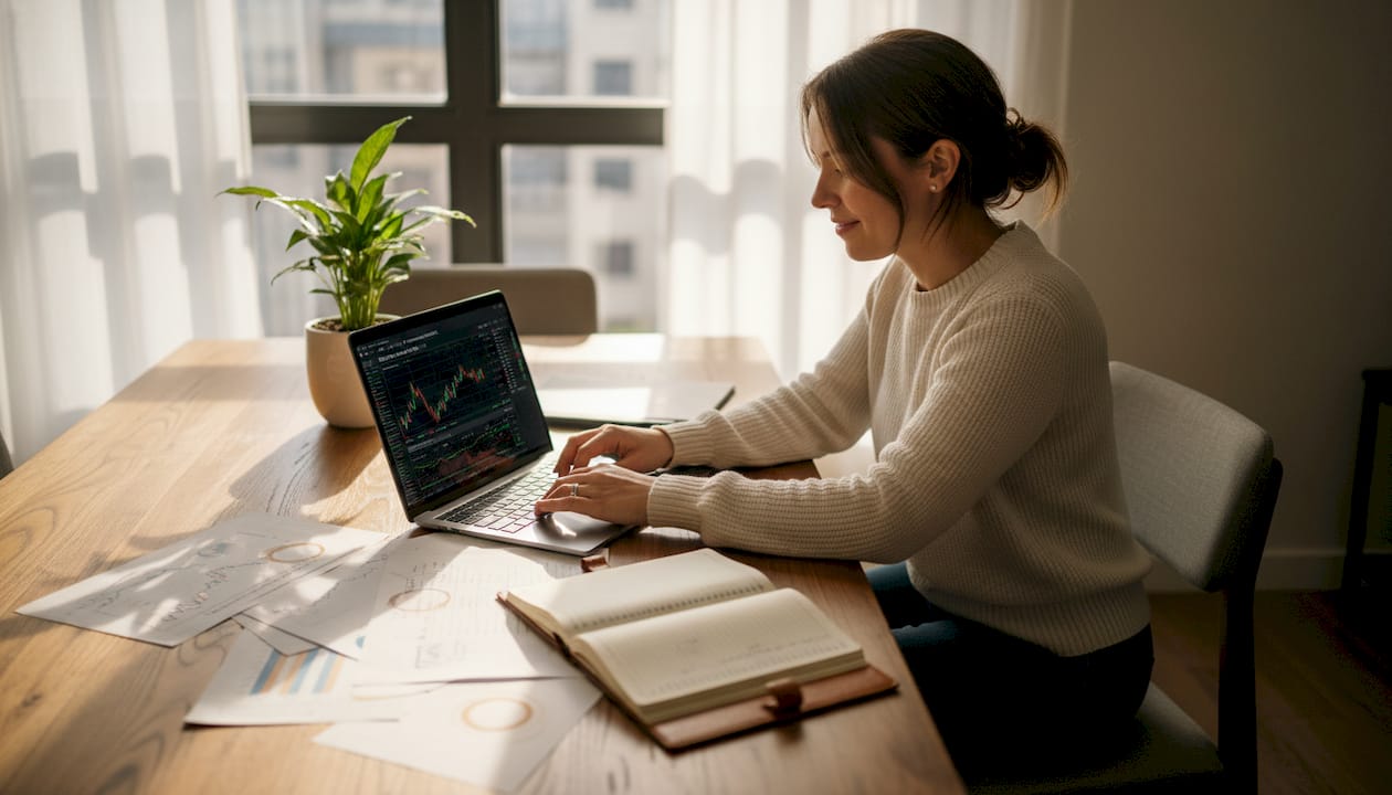 Analyst comparing forex EA risk metrics