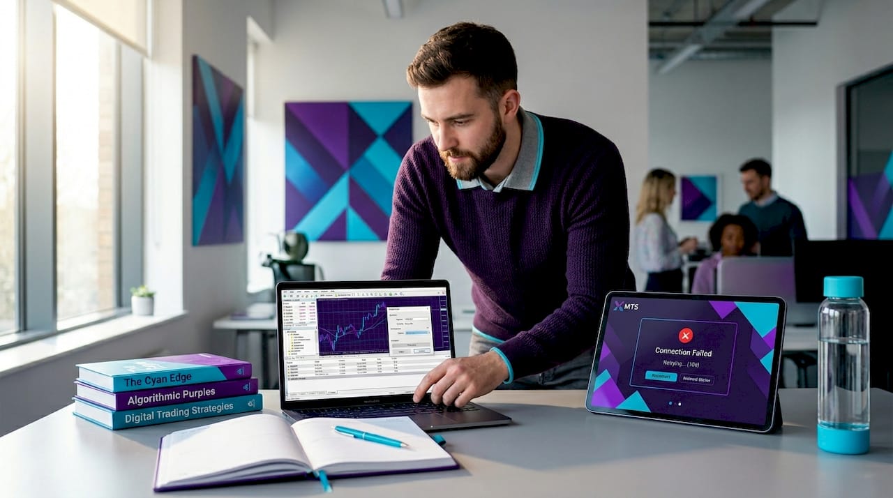Trader comparing MT4 and MT5 platforms