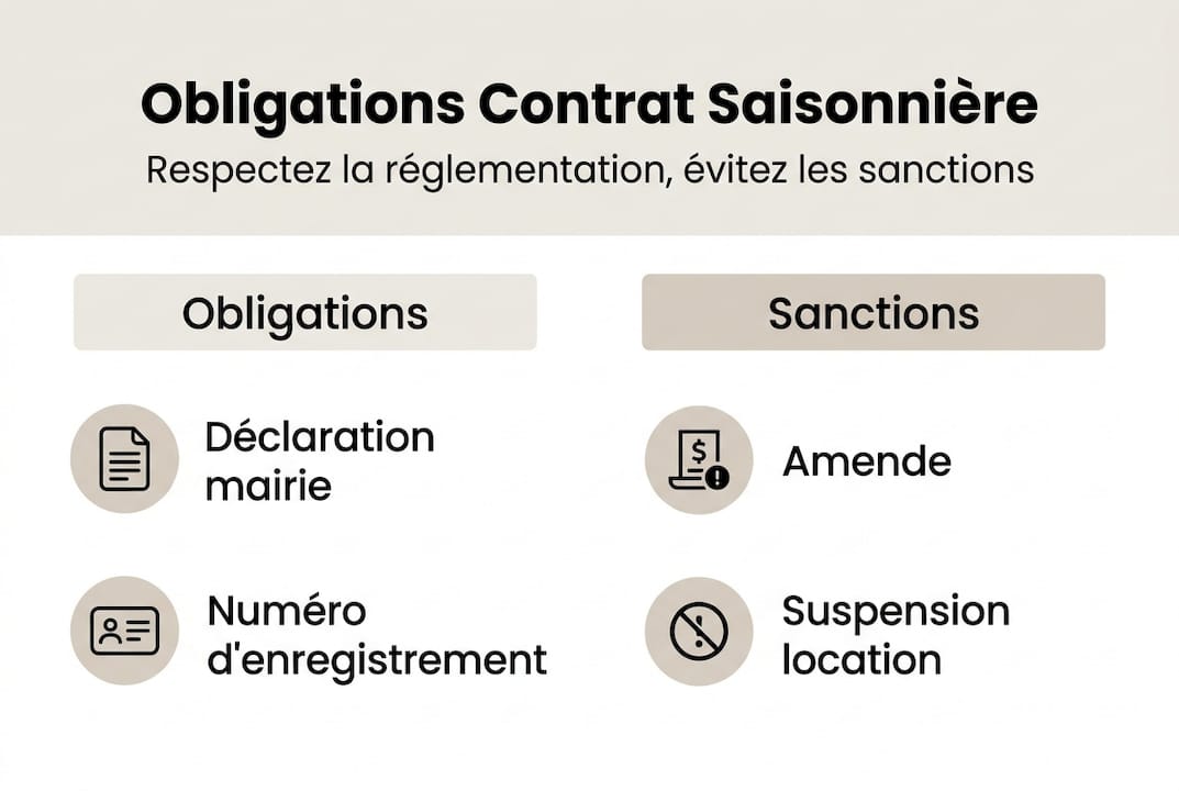 Infographie : les points clés à connaître sur le contrat de location saisonnière