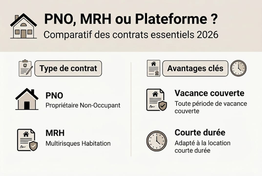 Infographie : panorama des différentes formules d’assurance pour la location de courte durée