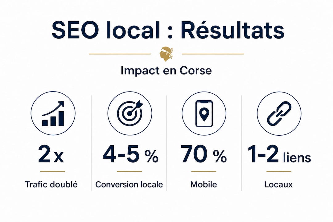 Zoom sur les chiffres clés du SEO local en Corse : l’essentiel à retenir en un coup d’œil