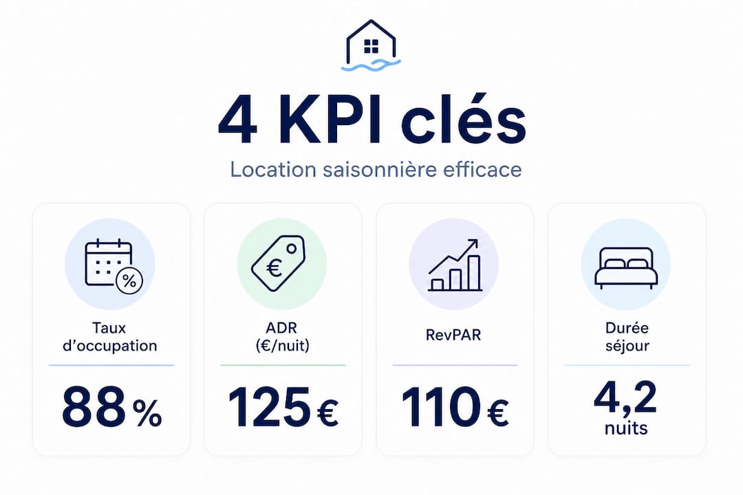 Les indicateurs incontournables à suivre pour optimiser votre location saisonnière – Infographie