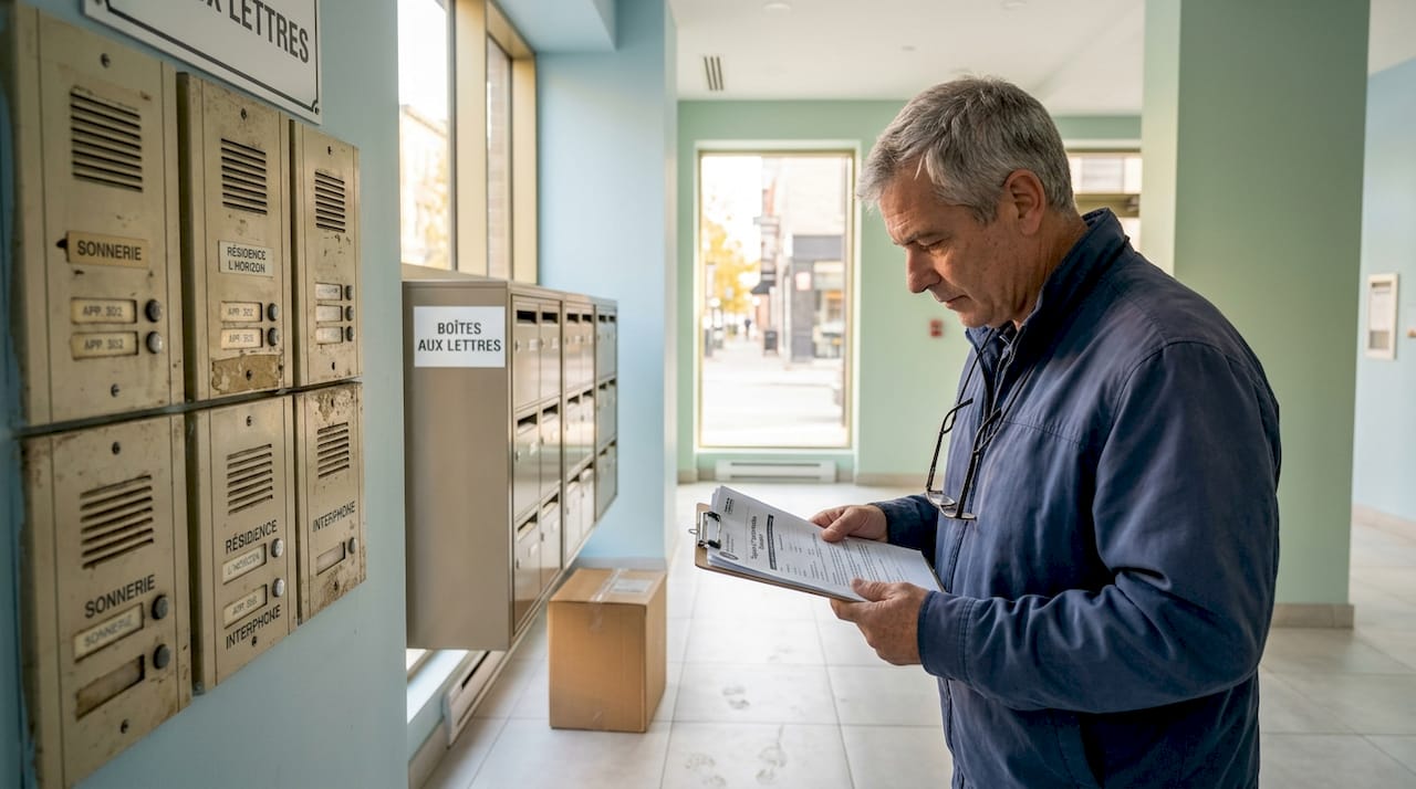 Un inspecteur contrôle la conformité des appartements mis en location avec la réglementation en vigueur.