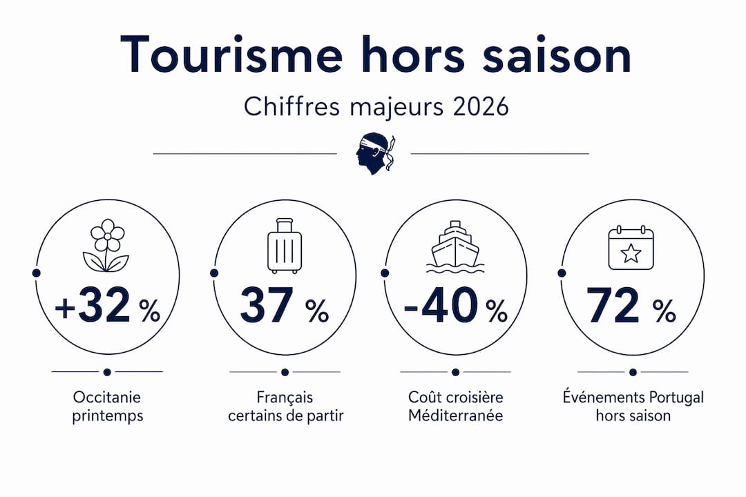 Infographie : les chiffres clés du tourisme en basse saison