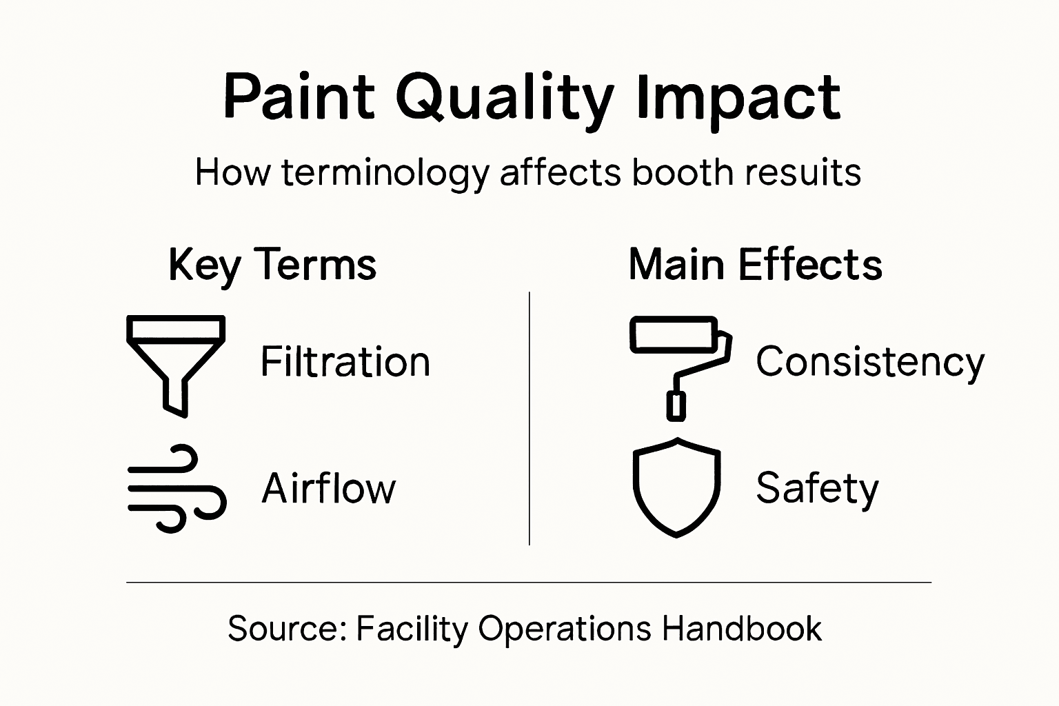 Infographic on terminology’s effect on paint quality
