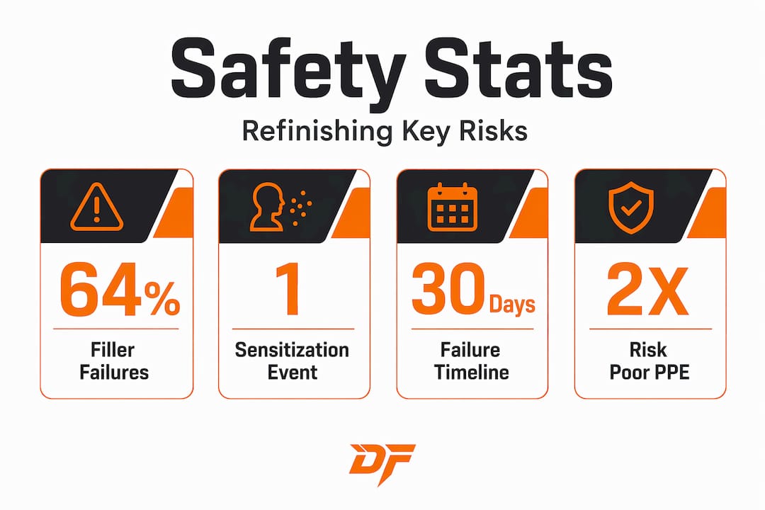Infographic with safety failure statistics