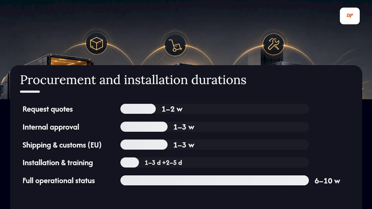 Buying, lead times, and installation: what to expect in Greece — overview diagram