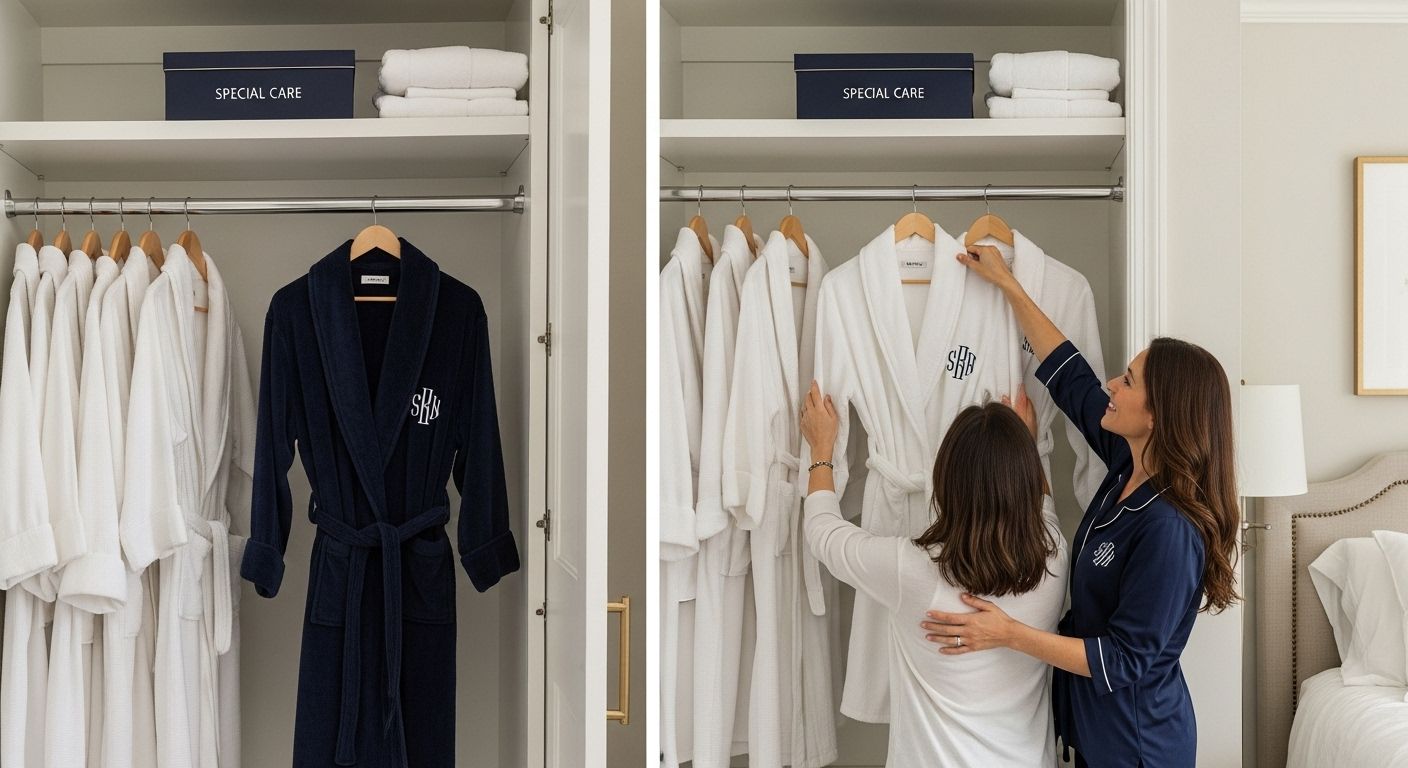 bathrobe storage care