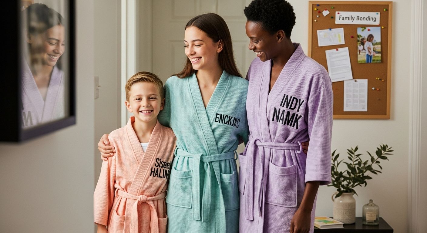 family personalized robes
