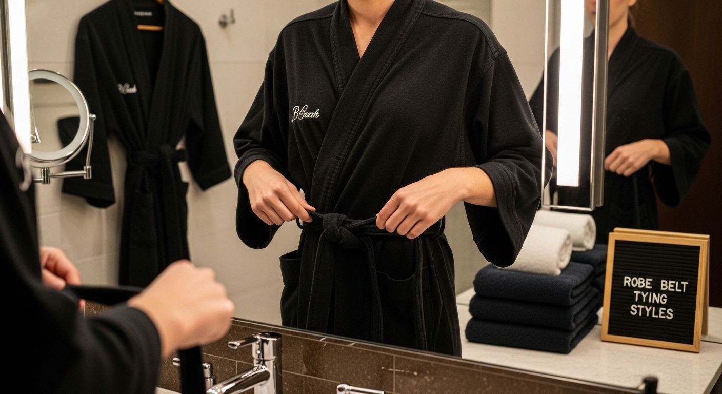 robe belt tying styles
