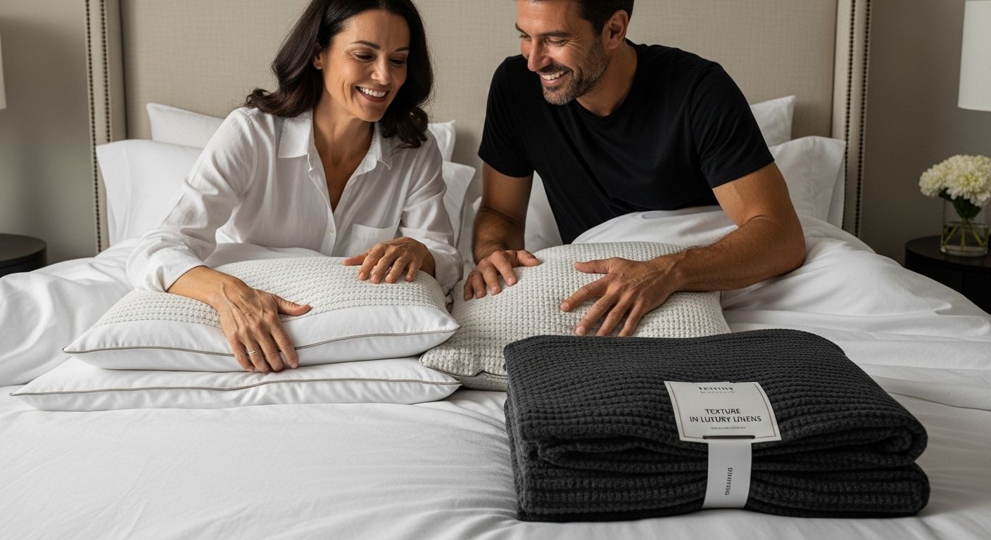 texture luxury linens bedroom