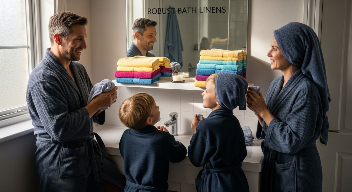 family bathroom durable towels
