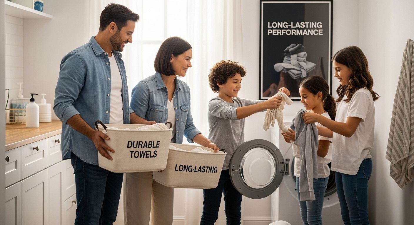 laundry family durable bath linens