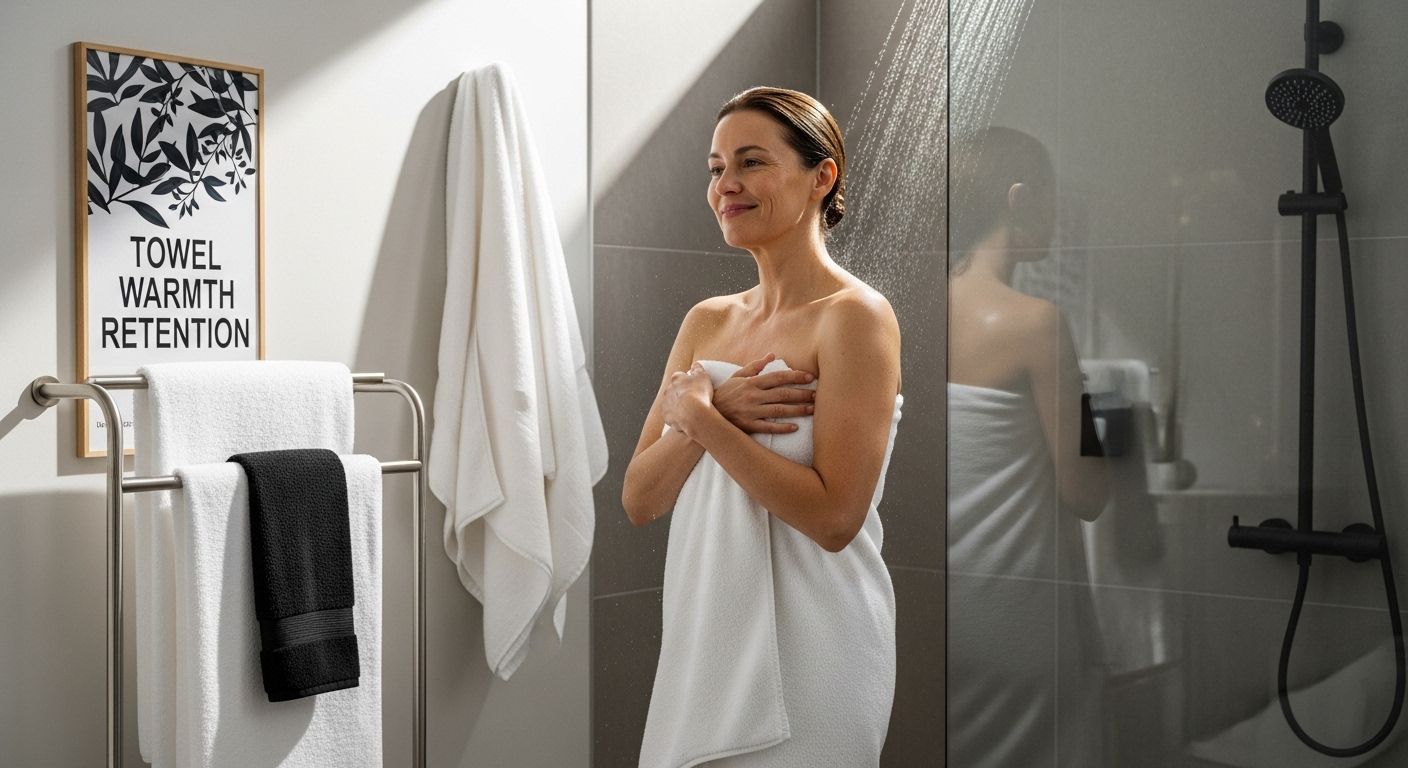towel warmth retention bathroom