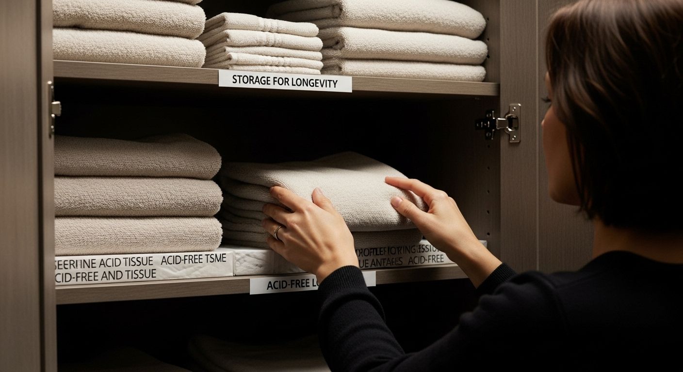 bath linen storage organization