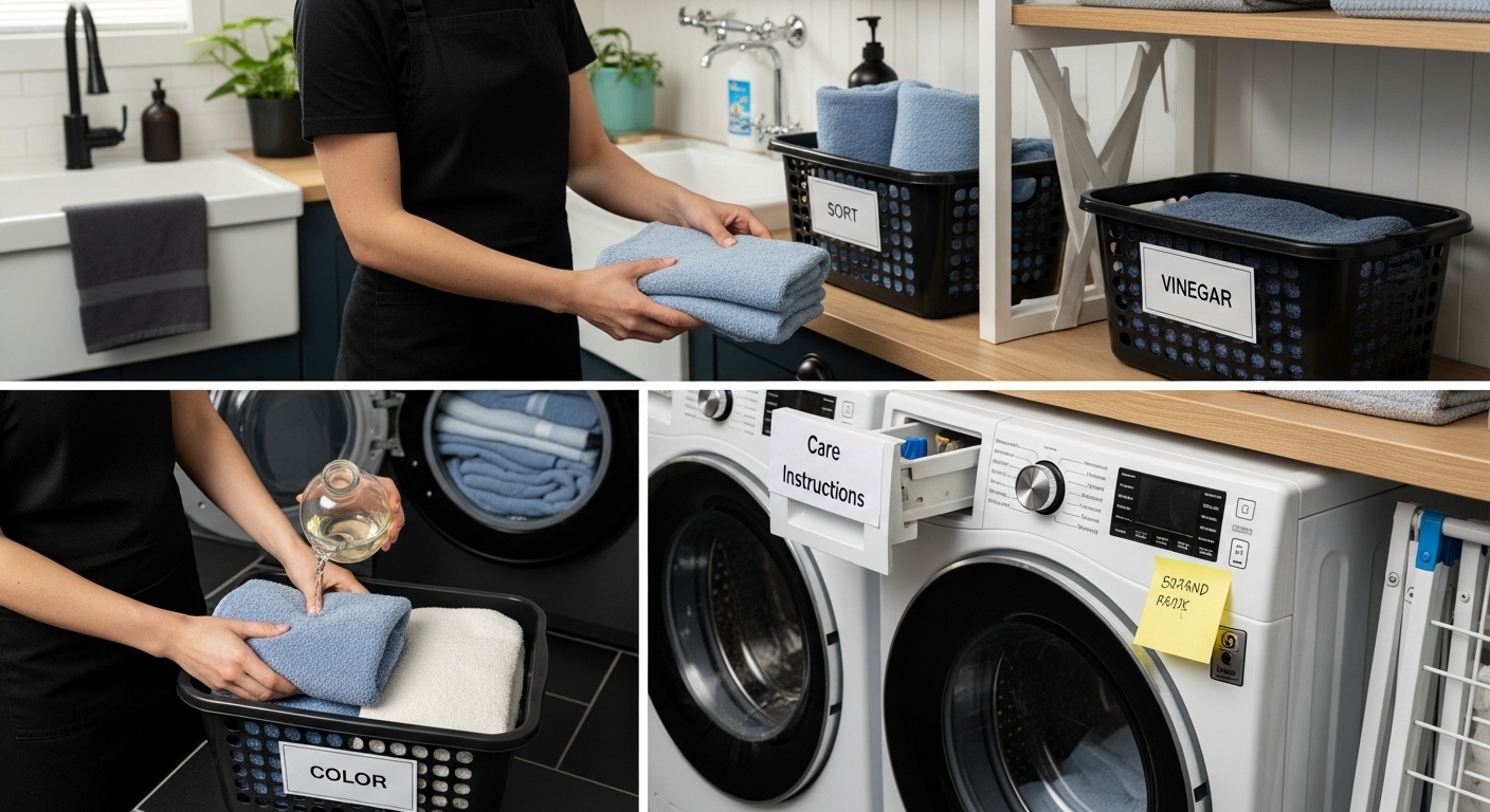 towel care instructions washing
