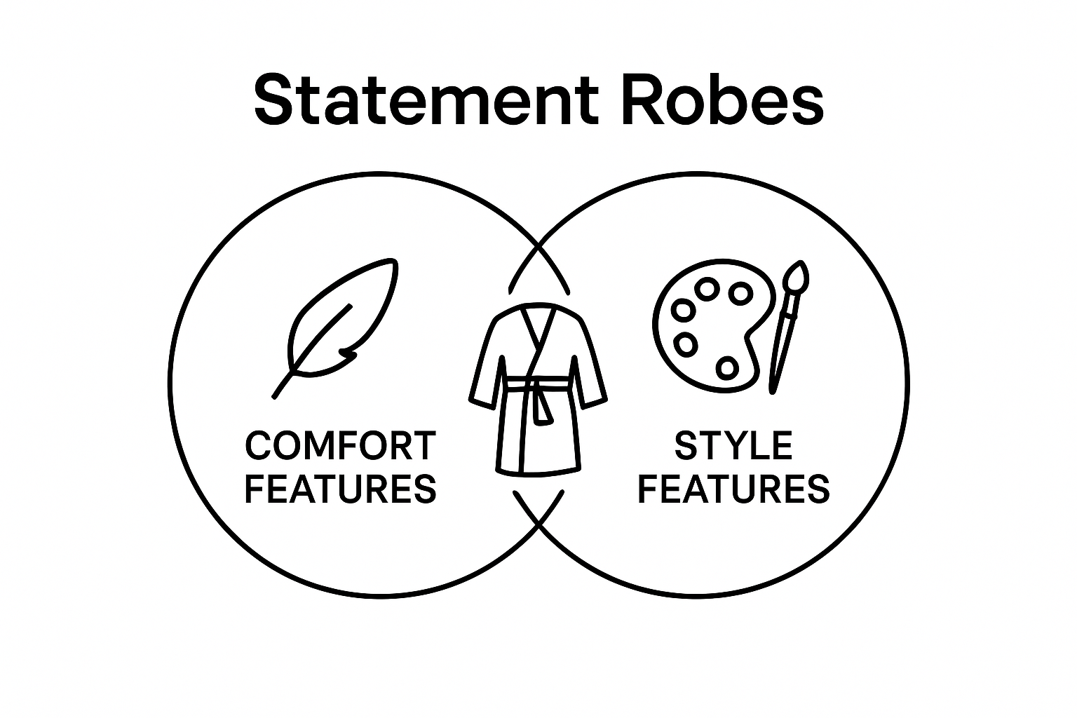 Comfort vs. Style features in statement robes