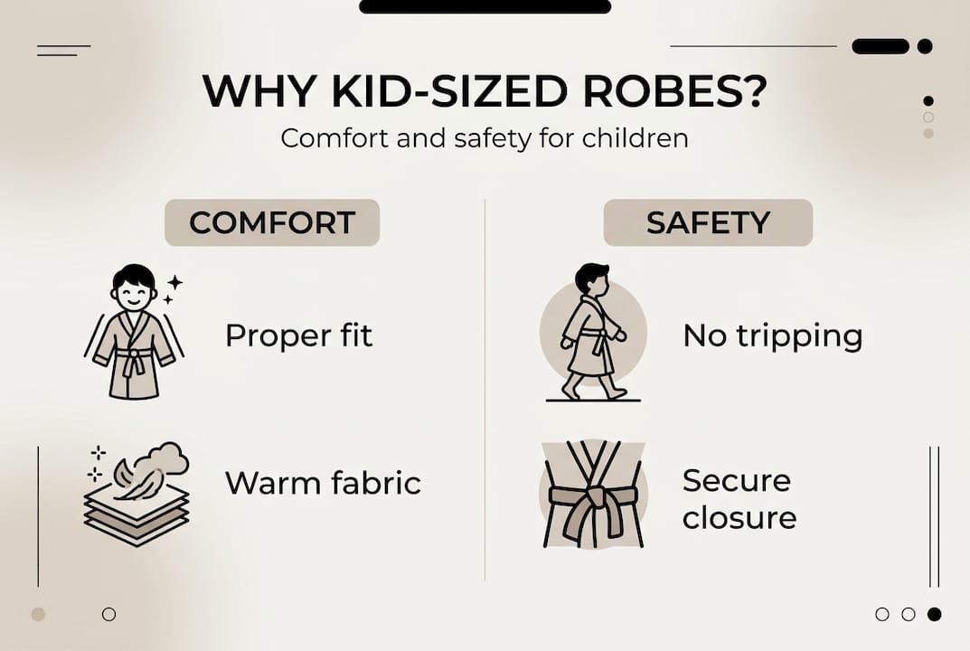 Infographic showing robe fit comfort and safety
