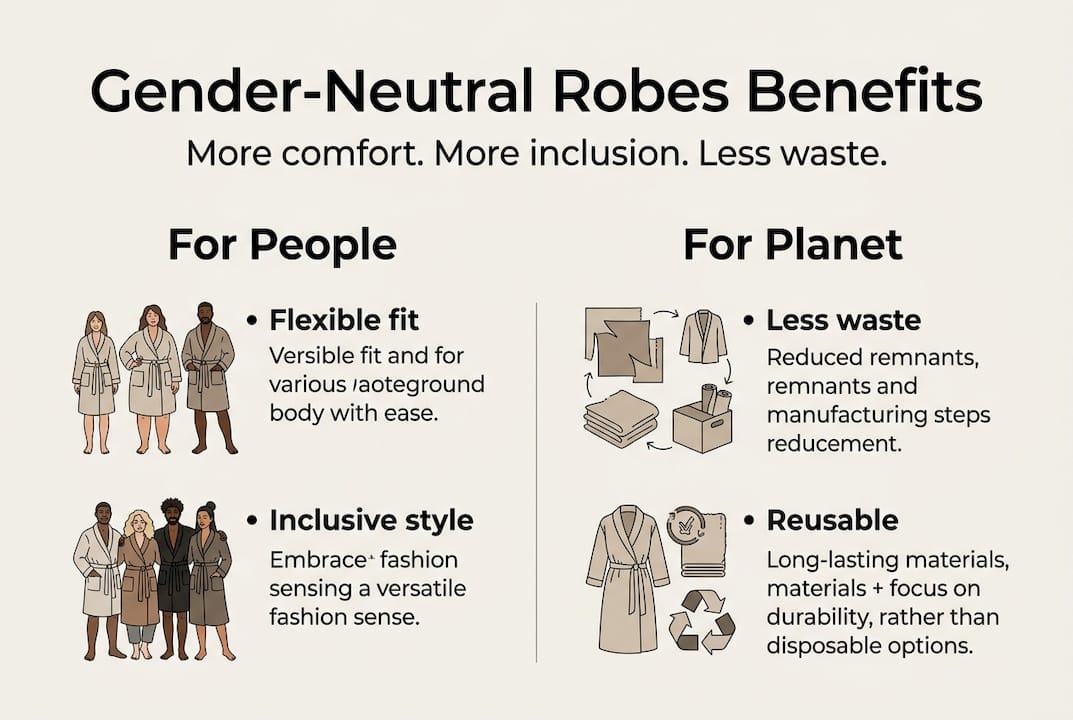Infographic shows benefits of gender-neutral robes