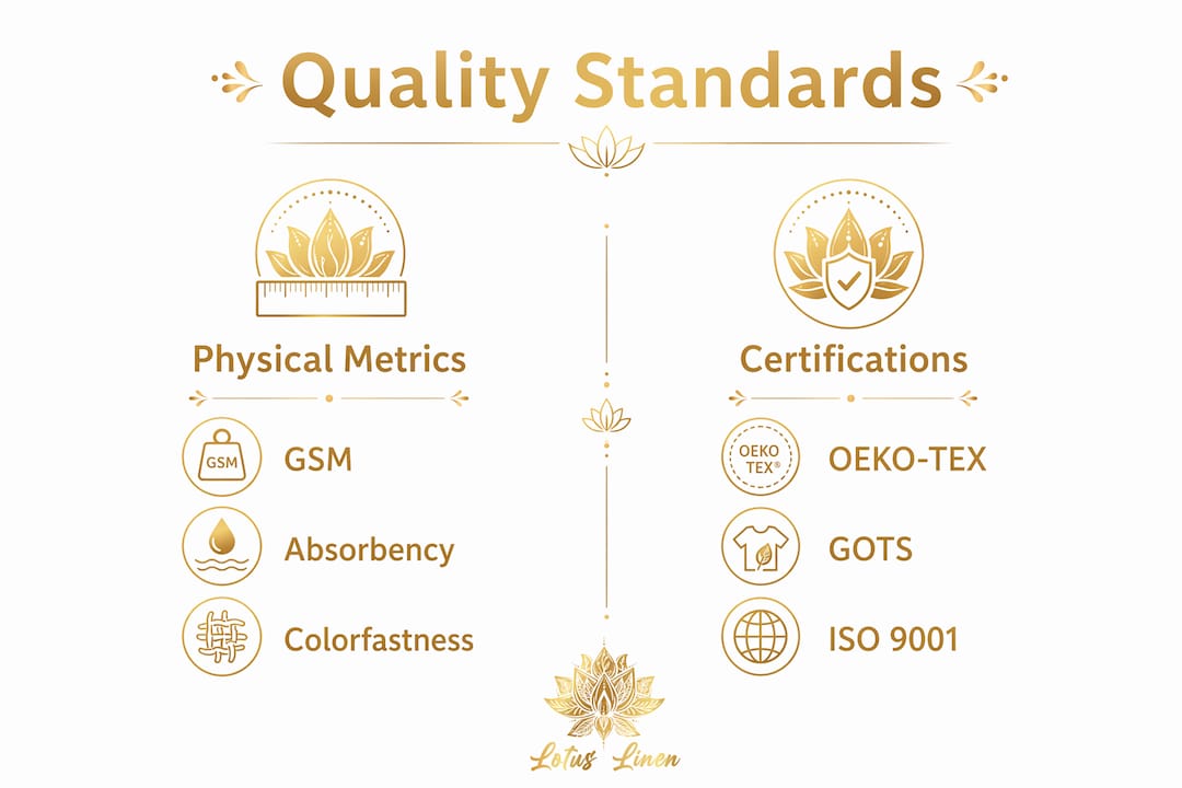 Infographic showing comparison of quality standards and certifications
