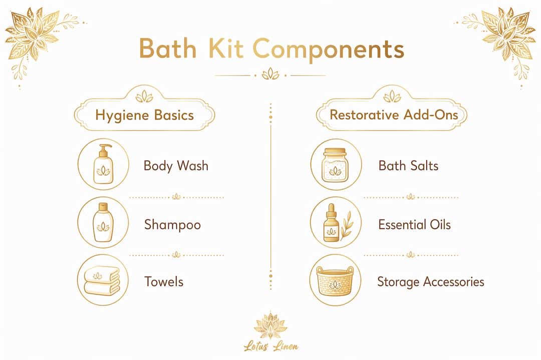 Infographic comparing hygiene basics and restorative add-ons