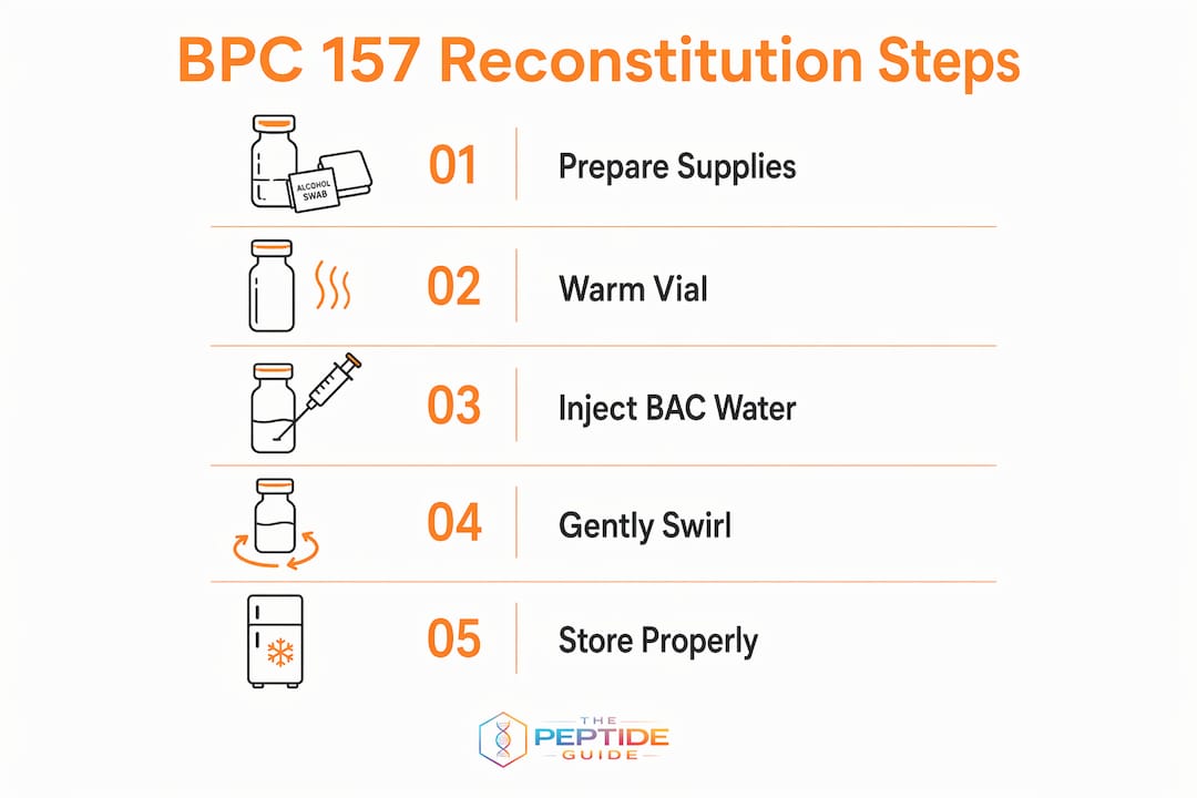 how much water to reconstitute bpc 157 Reconstitution: Step-by-Step Dosing Guide Bacteriostatic water 3ml BPC157:2mg Bacteriostatic Water | Mountainside