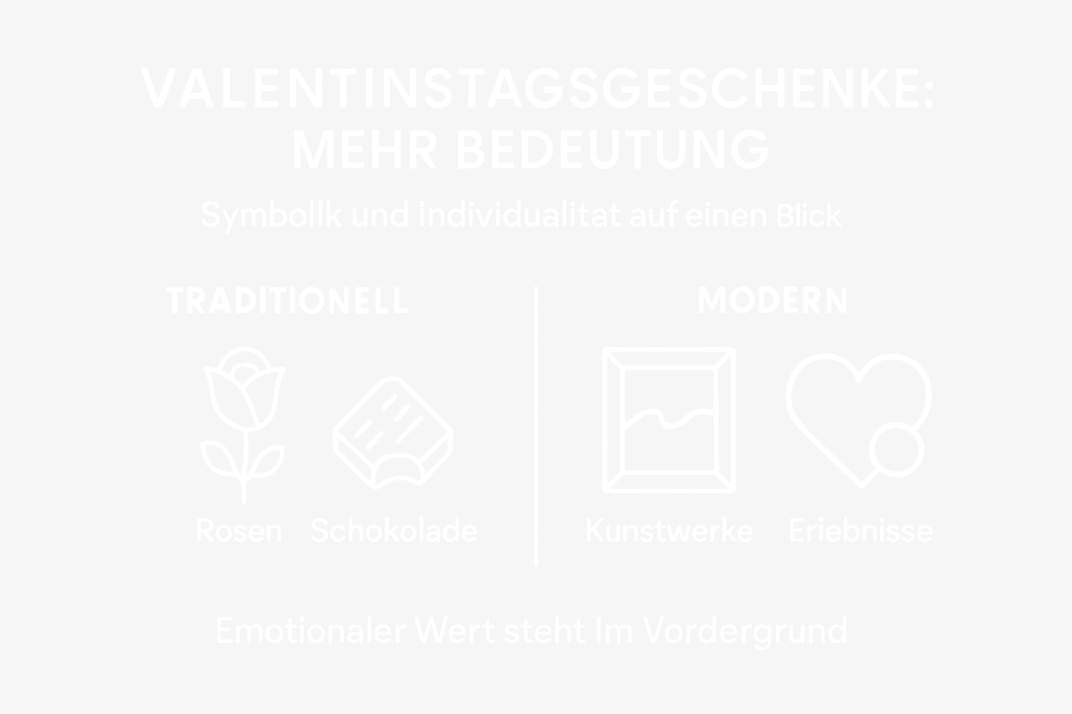 Infografik: Klassiske og moderne gaveidéer til Valentinsdag