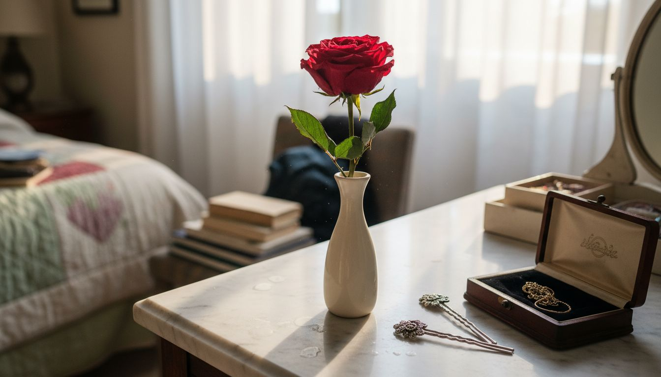 Hybrid Tea eternal rose bedroom display