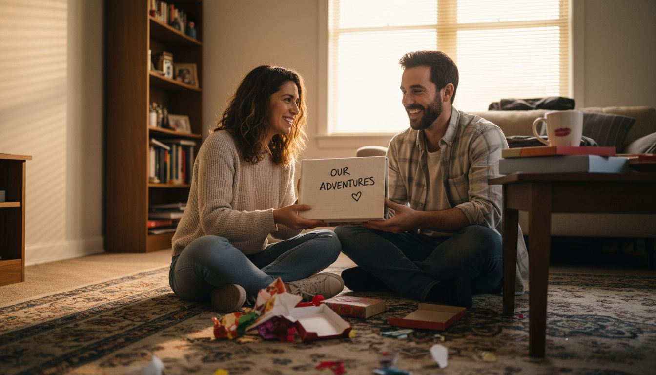 Partners delen doordacht fotoalbum cadeau
