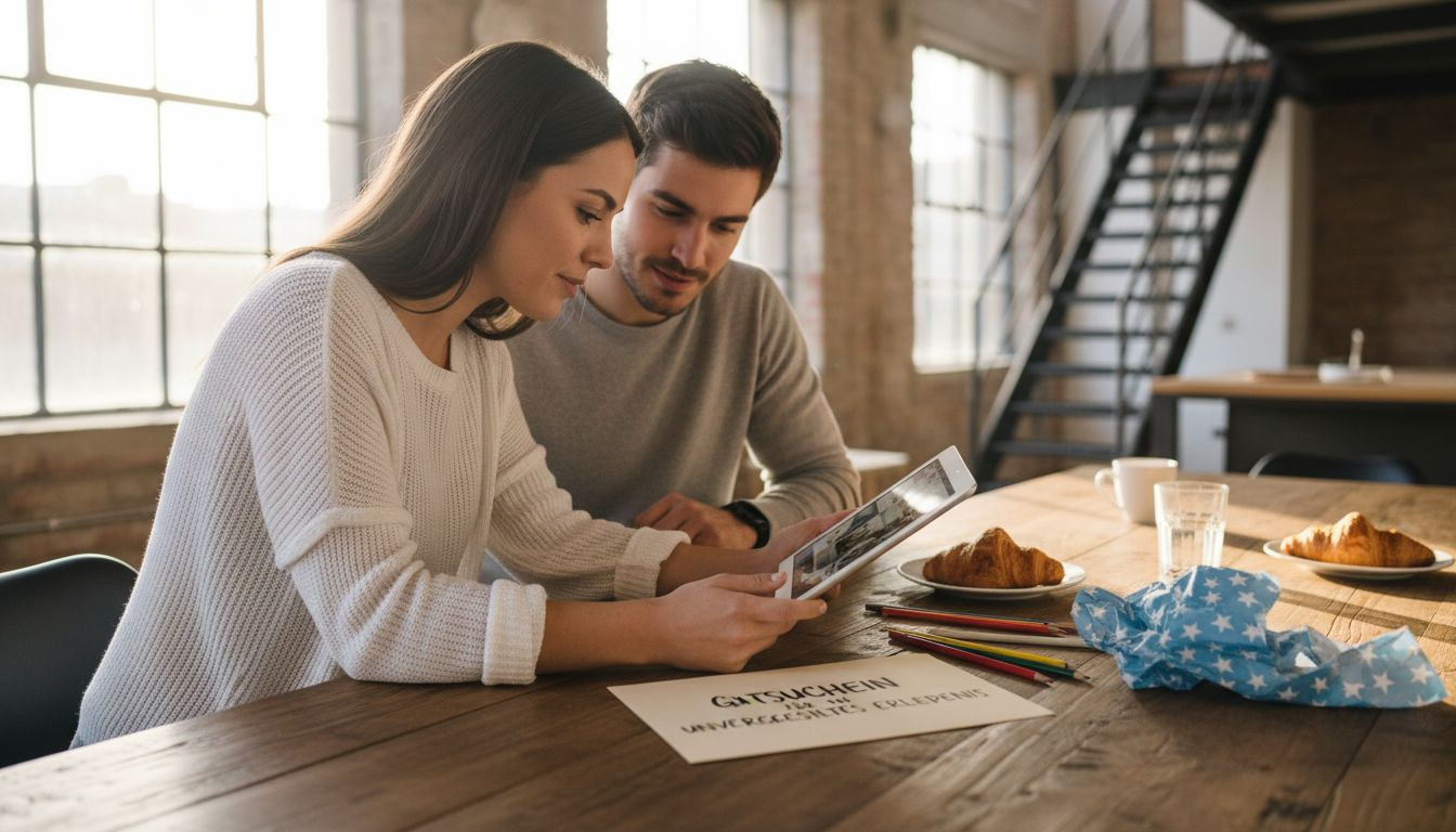 Et par leder sammen efter digitale gaveidéer til jubilæet.