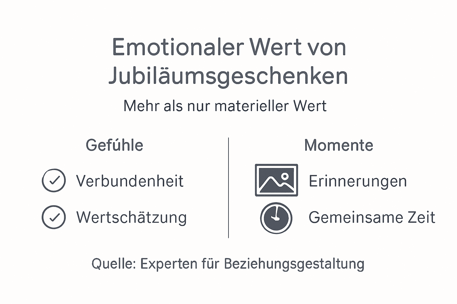 Infografik: Den følelsesmæssige betydning af jubilæumsgaver