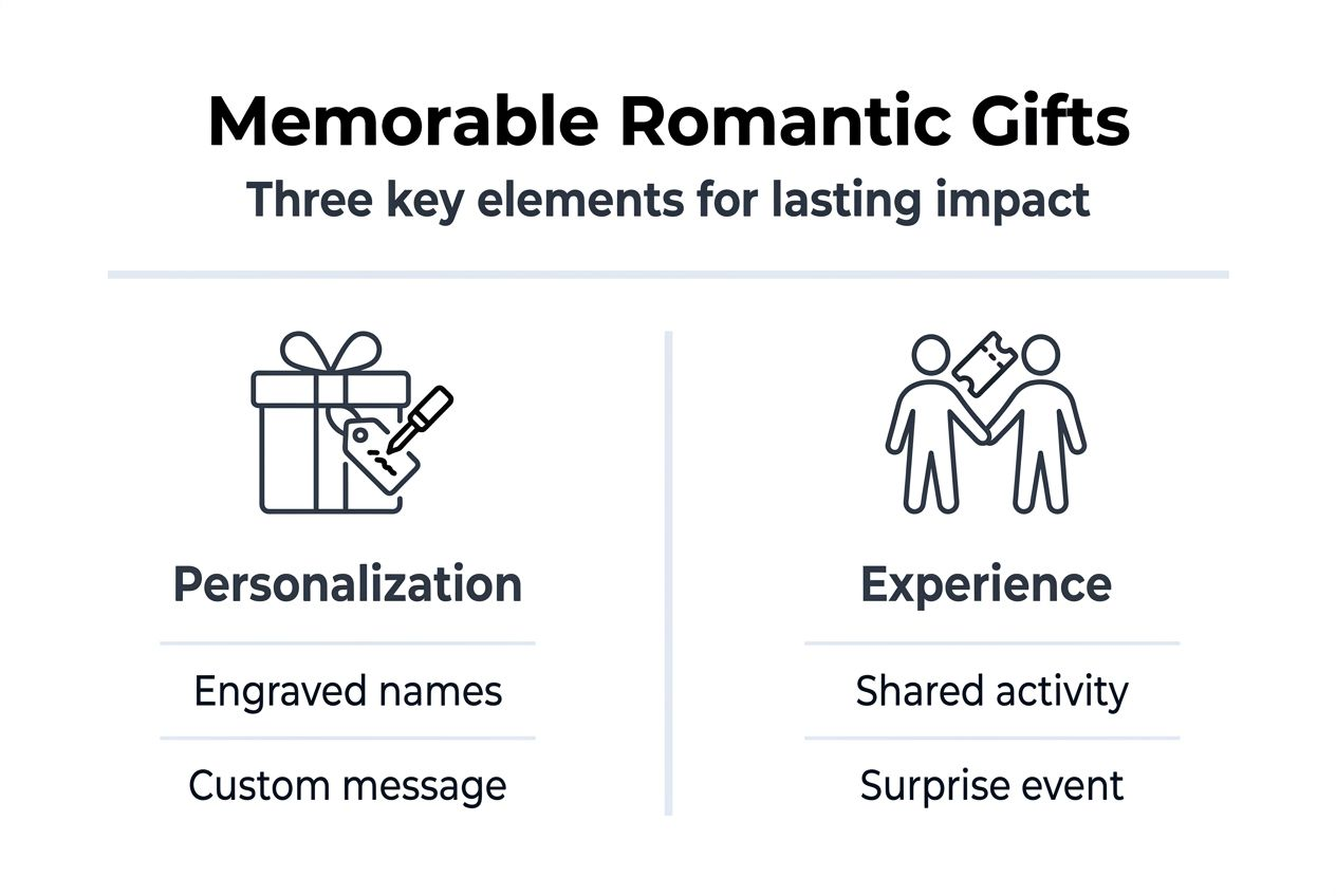 Infographic on memorable personalized gift elements